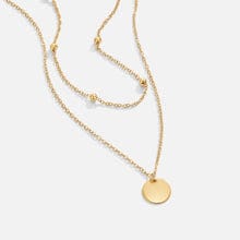 Customer photo review of Layered Disc Necklace