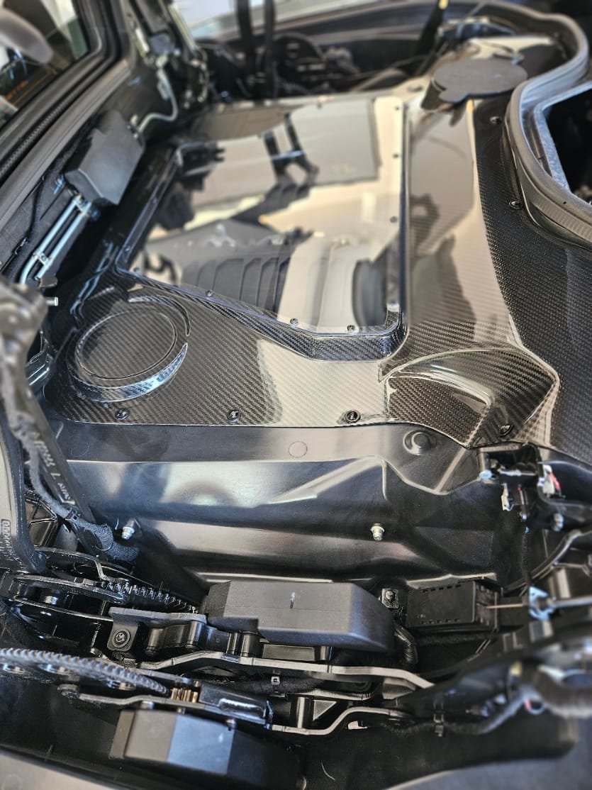 Customer photo review of Corvette C8 HTC Engine Bay Panel Cover