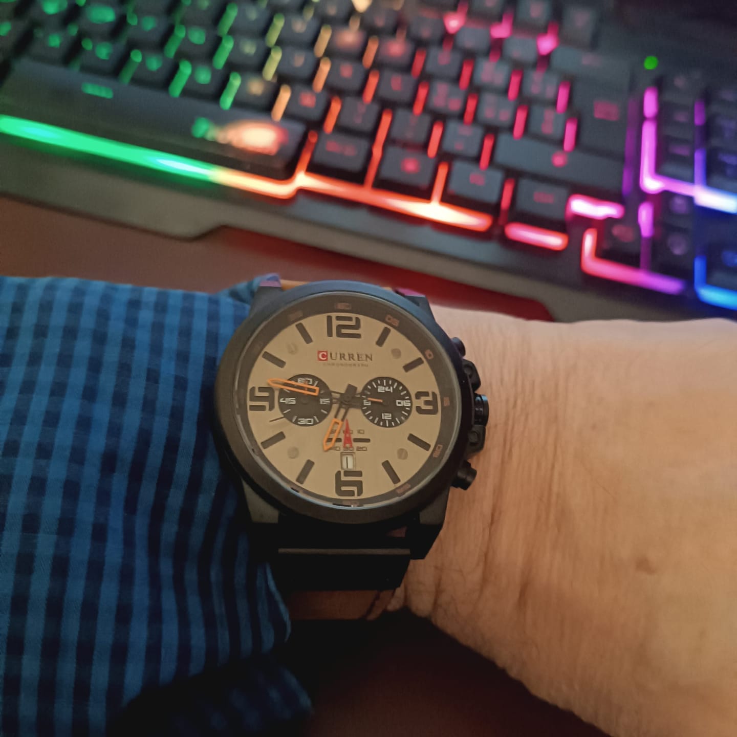 Customer photo review of Curren Sofia® orologio uomo pelle