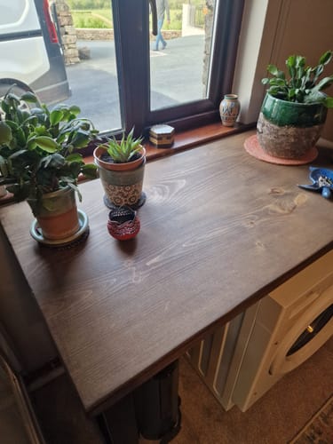 Customer photo review of Industrial Breakfast Bar | Counter