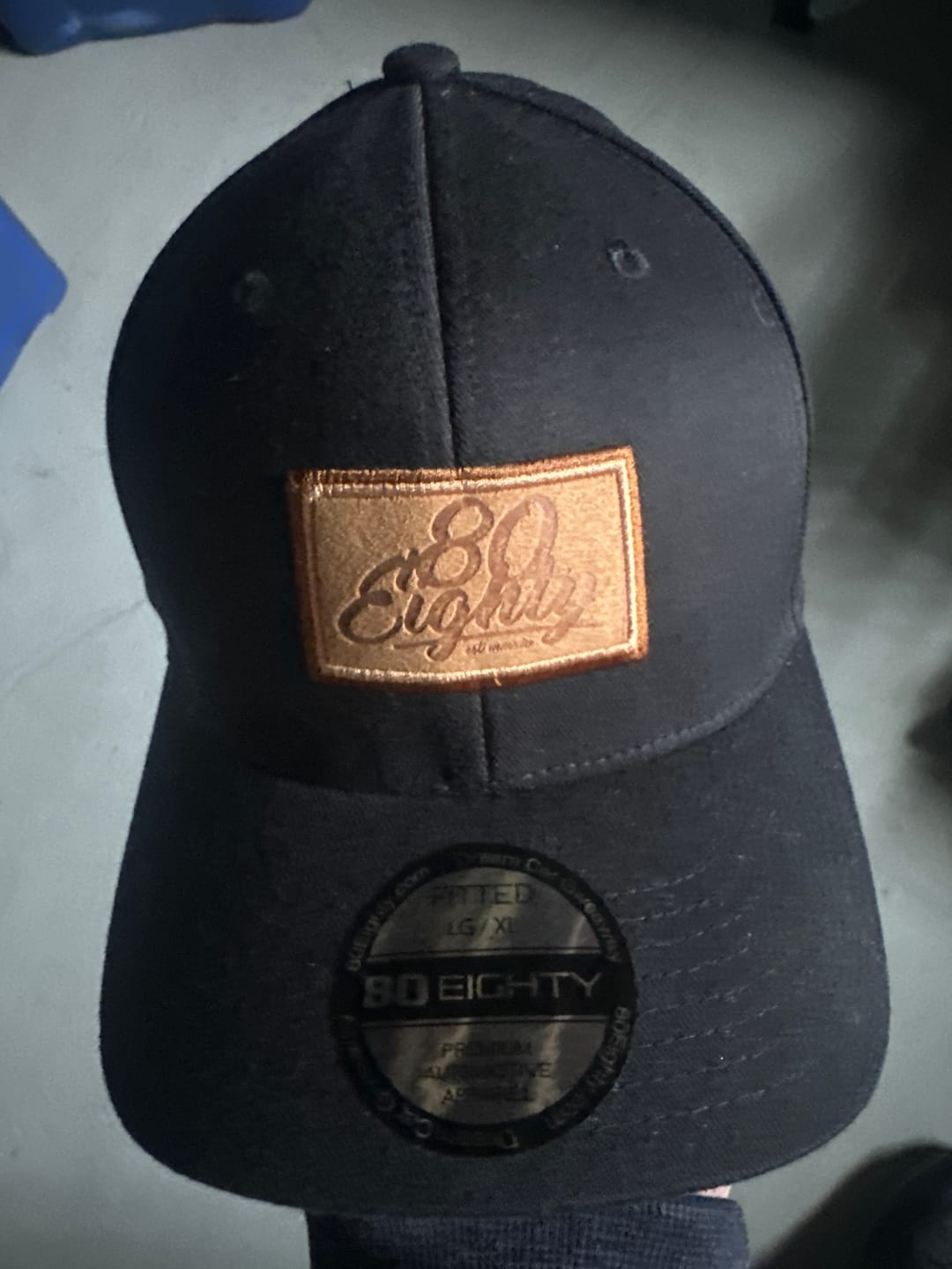 Customer photo review of 80Eighty® Script Black Fitted Hat