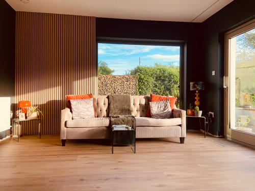 Customer photo review of Wooden Wall Panel | Natural Oak | Premium 3-sided Wood Veneer