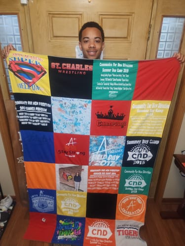 Customer photo review of T Shirt Quilt by Project Repat