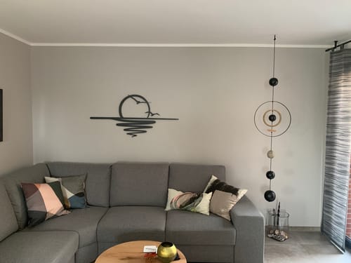 Customer photo review of Décoration murale en métal - Coucher du soleil (v04)