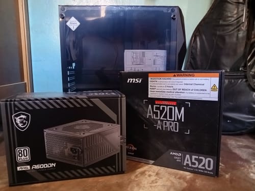 Customer photo review of Tarjeta Madre MSI A520M-A PRO - Micro-ATX - Socket AM4 - DDR4 hasta 4600MHz - PCIe 3.0 - 4K - USB 3.2 - M.2