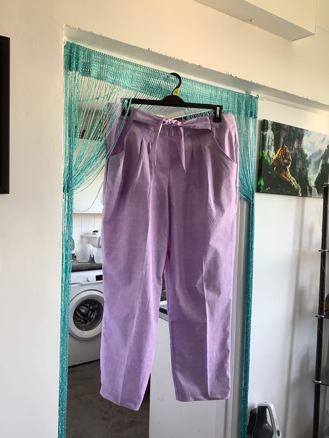 Customer photo review of Linen Textured Look Cotton Fabric