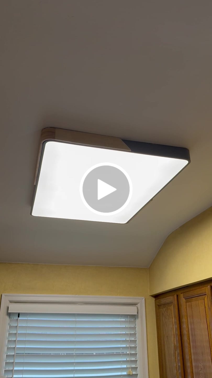 Customer video review of Rectangle LED Flush Mount Light
