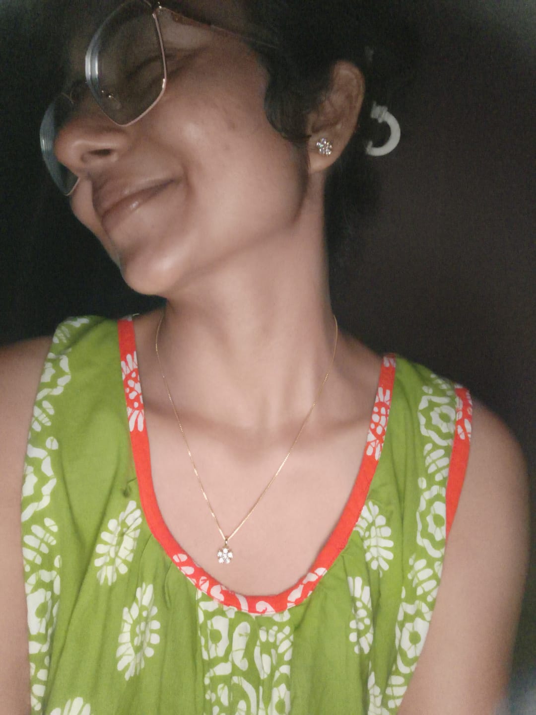 Customer photo review of Lucky Petal Earrings & Necklace Set