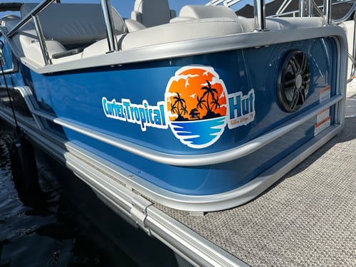 Customer photo review of Custom Digital Boat Name Logo Design