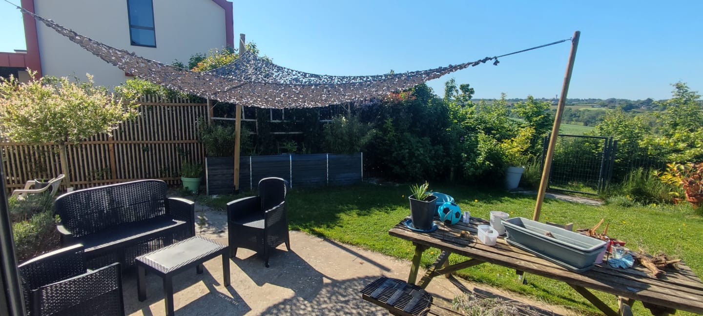 Customer photo review of Filet de camouflage triangulaire gris
