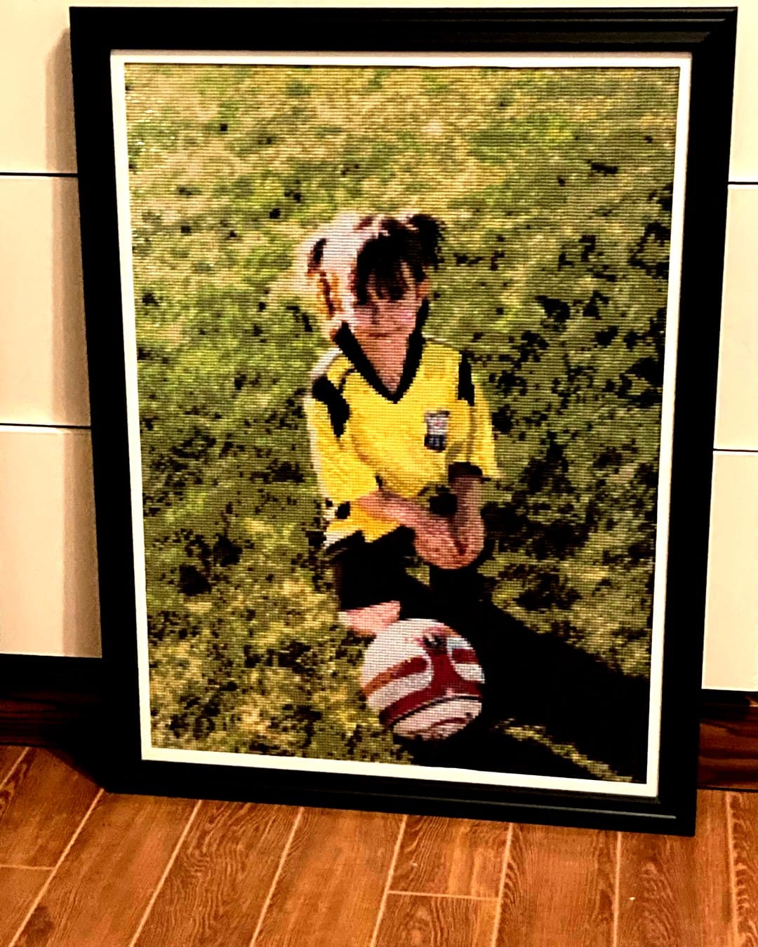 Customer photo review of DIAMOND PAINTING MED DIT EGET FOTO