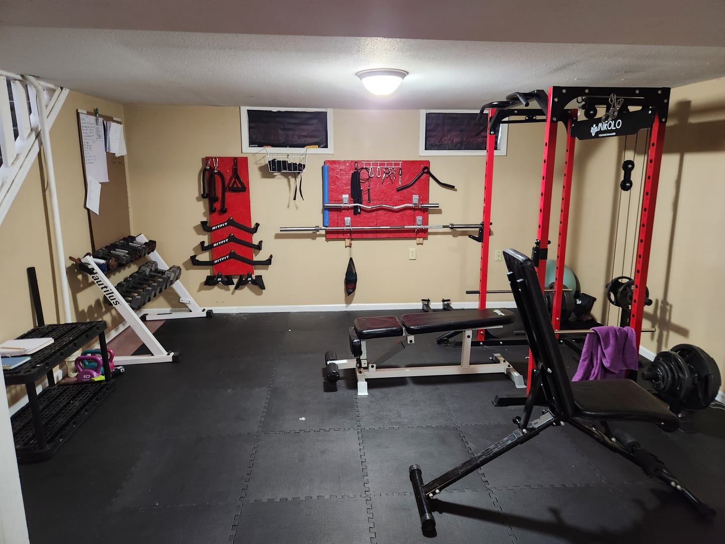 Customer photo review of RitFit 5pcs Lat Pulldown Bar Combo