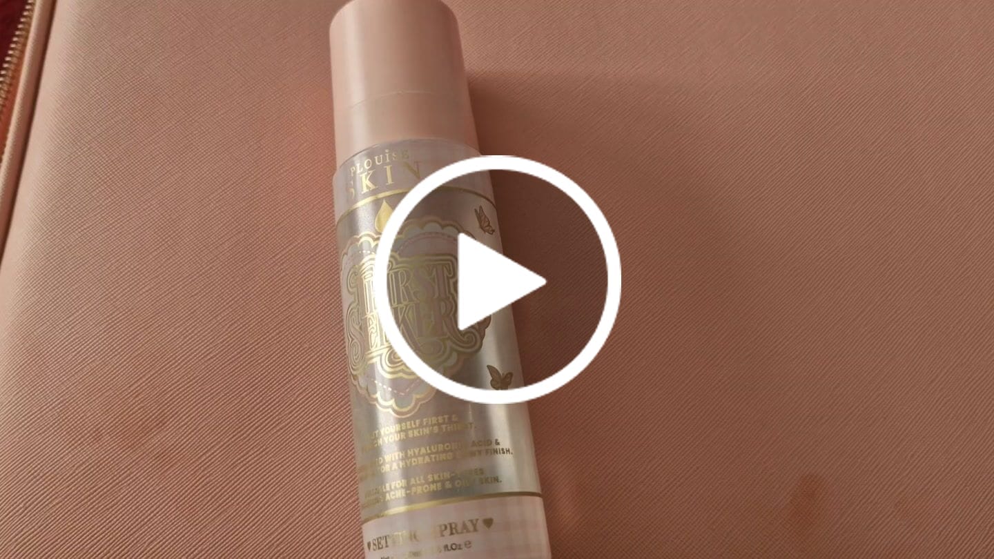 Customer video review of P.Louise Thirst Seeker Hydrating Setting Spray