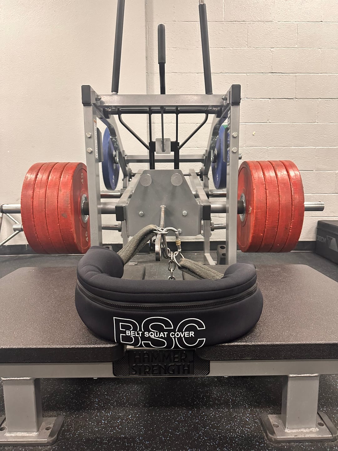 Customer photo review of Belt Squat Cover