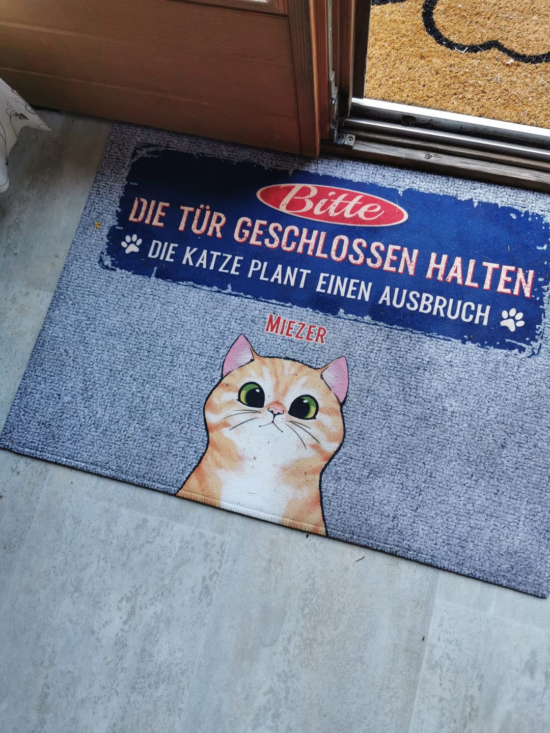 Customer photo review of Ausbruchsplan - Individuelle Fußmatte