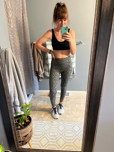 Customer photo review of Inspire Leggings - Green Leopard | MT SPORT