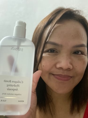 Customer photo review of Bad Skin™ Korean Collagen Bomb Hydrating Ampoule