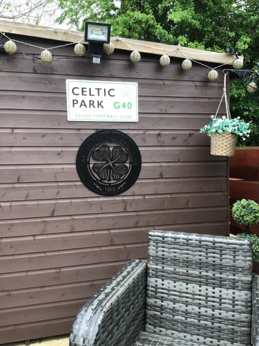 Customer photo review of Celtic F.C. Crest Metal Wall Art