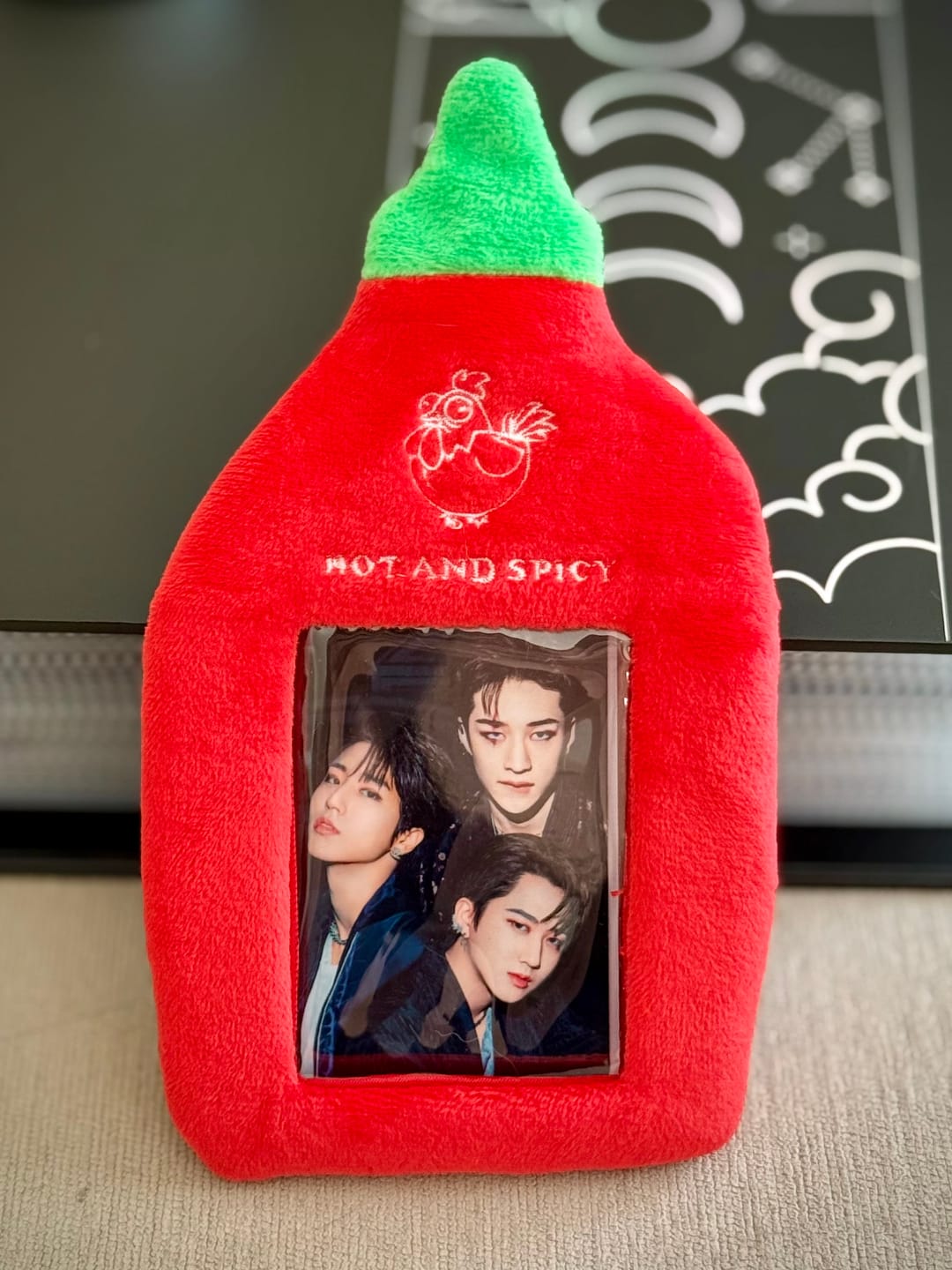 Customer photo review of SRIRACHA PHOTOCARD HOLDER