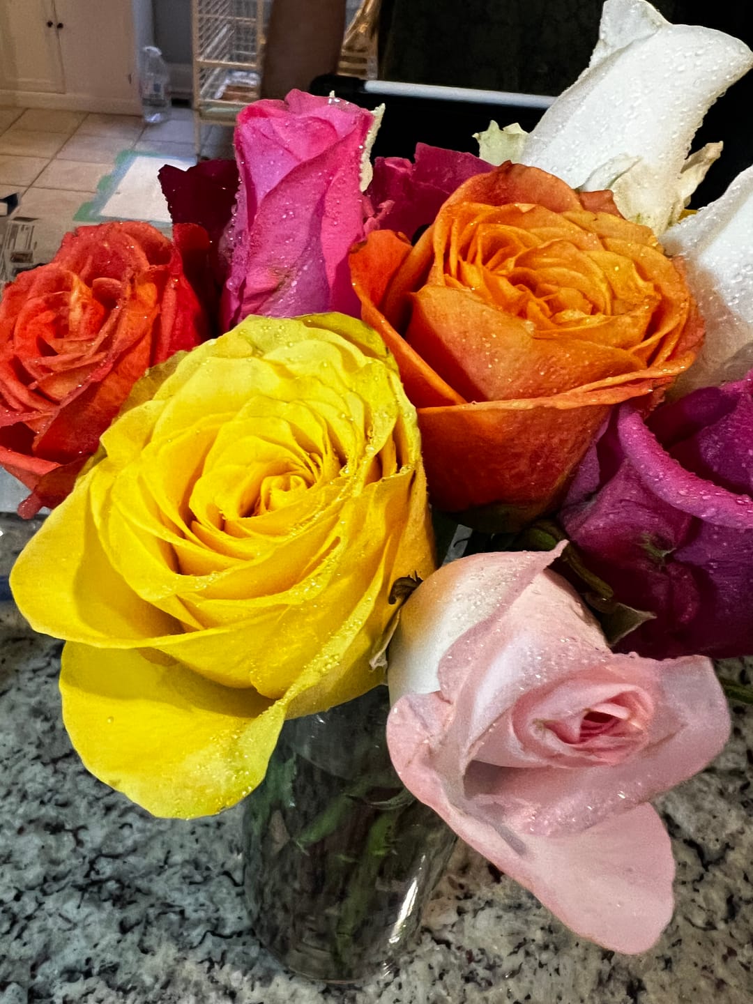 Customer photo review of Bouquet of The Month Subscription Club