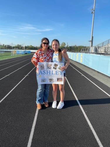 Customer photo review of Sketched Peonies Cinched Trim Tee