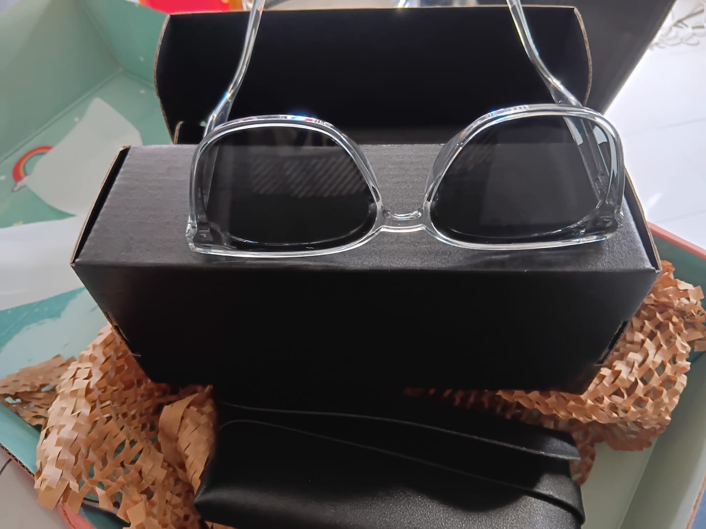 Customer photo review of Taylor Rectangular Framed Sunglasses