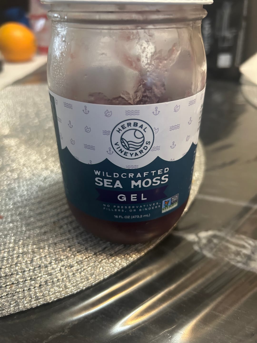 Customer photo review of EXCLUSIVE PURPLE SEA MOSS GEL