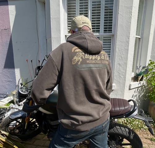 Customer photo review of Olive Flattrack Hoodie