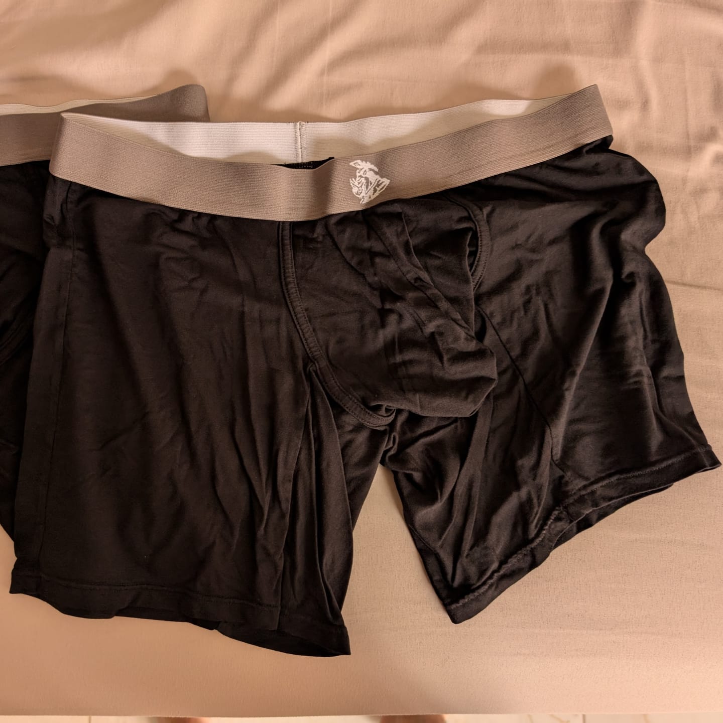 Customer photo review of Modal 7in Boxer Briefs No Fly 3pk Black