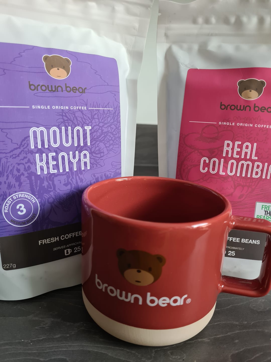 Customer photo review of Medium Roast Coffee Bundle | Brown Bear