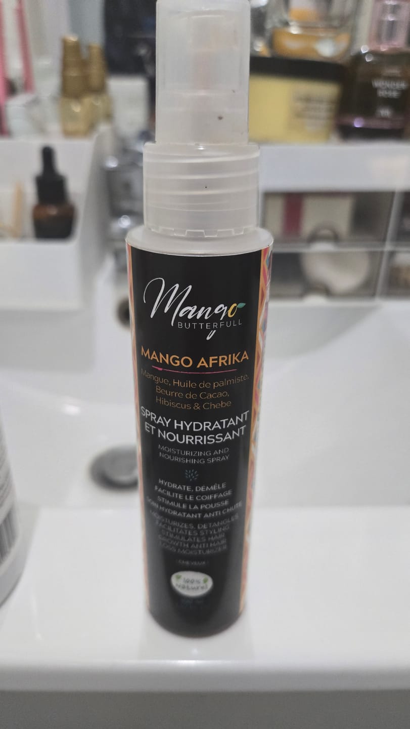 Customer photo review of Spray Hydratant et nourrissant - MANGO AFRIKA