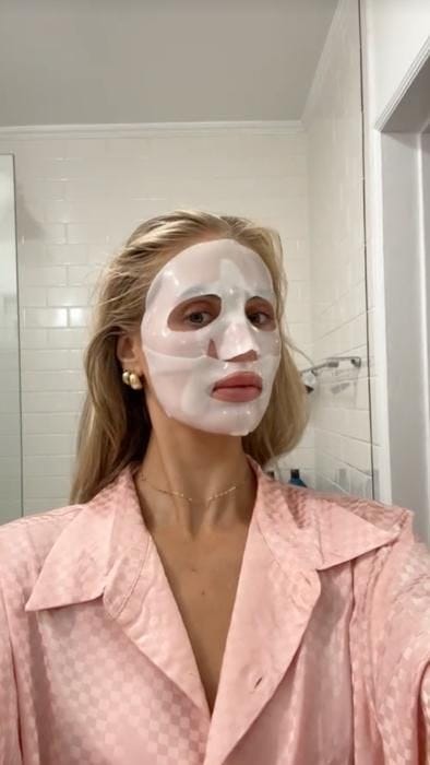 Customer photo review of Collagen Boosting Mask
