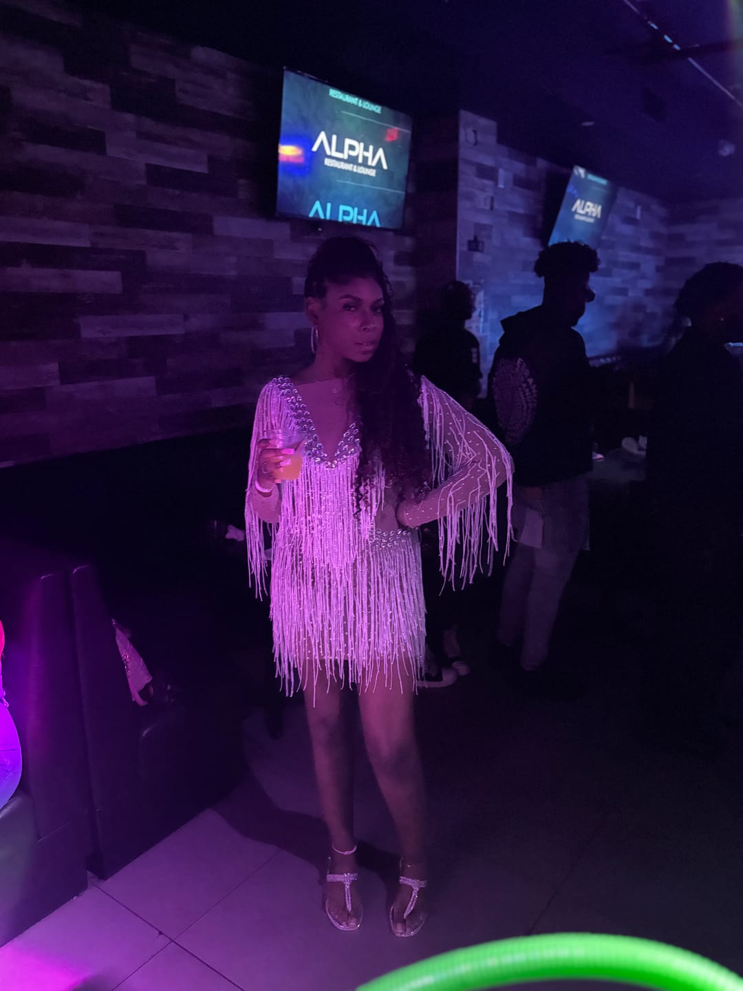 Customer photo review of Saturn Diamante Tassel Dress (Ready To Ship)