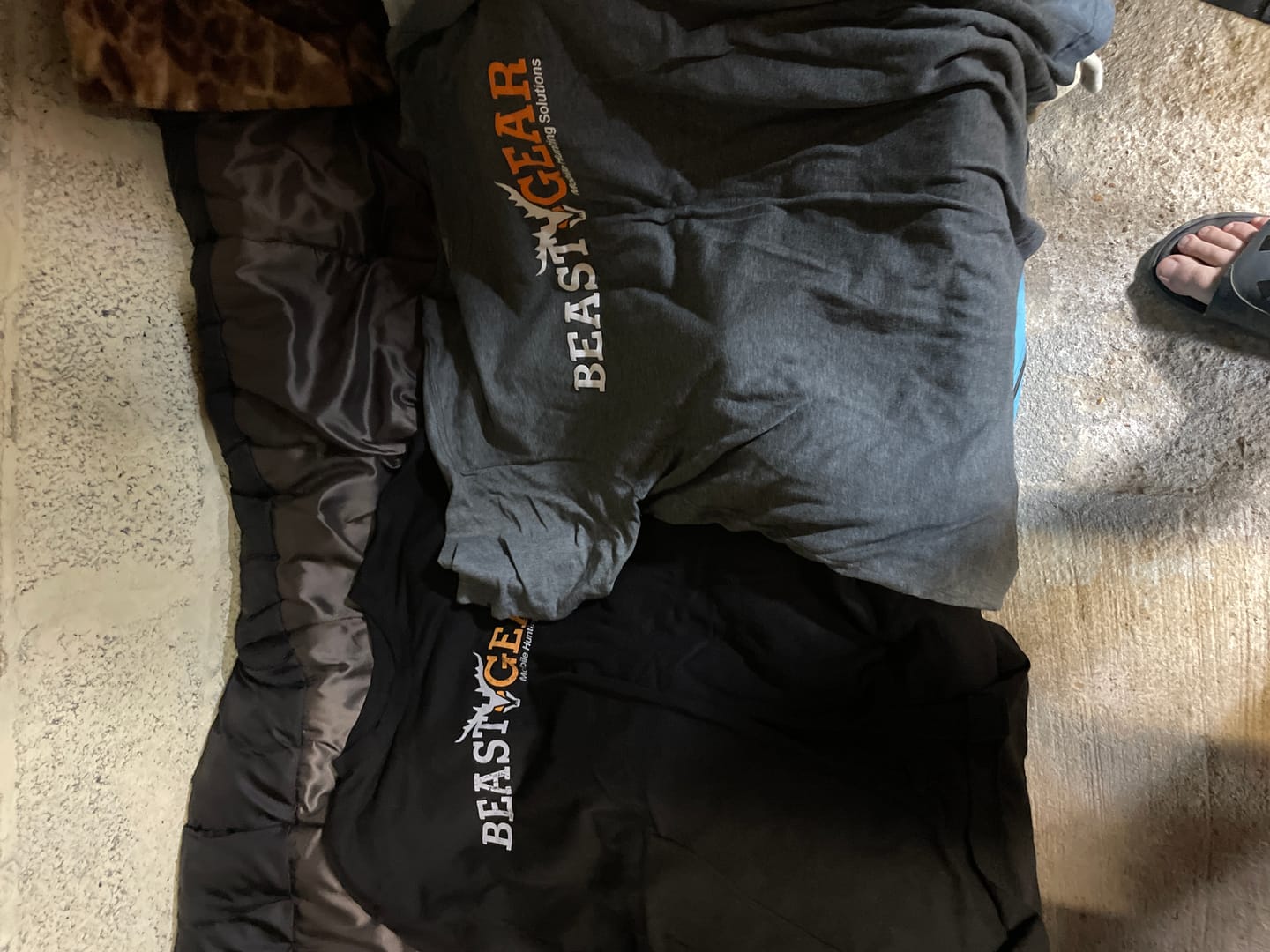 Customer photo review of BEAST GEAR GREY SHIRT