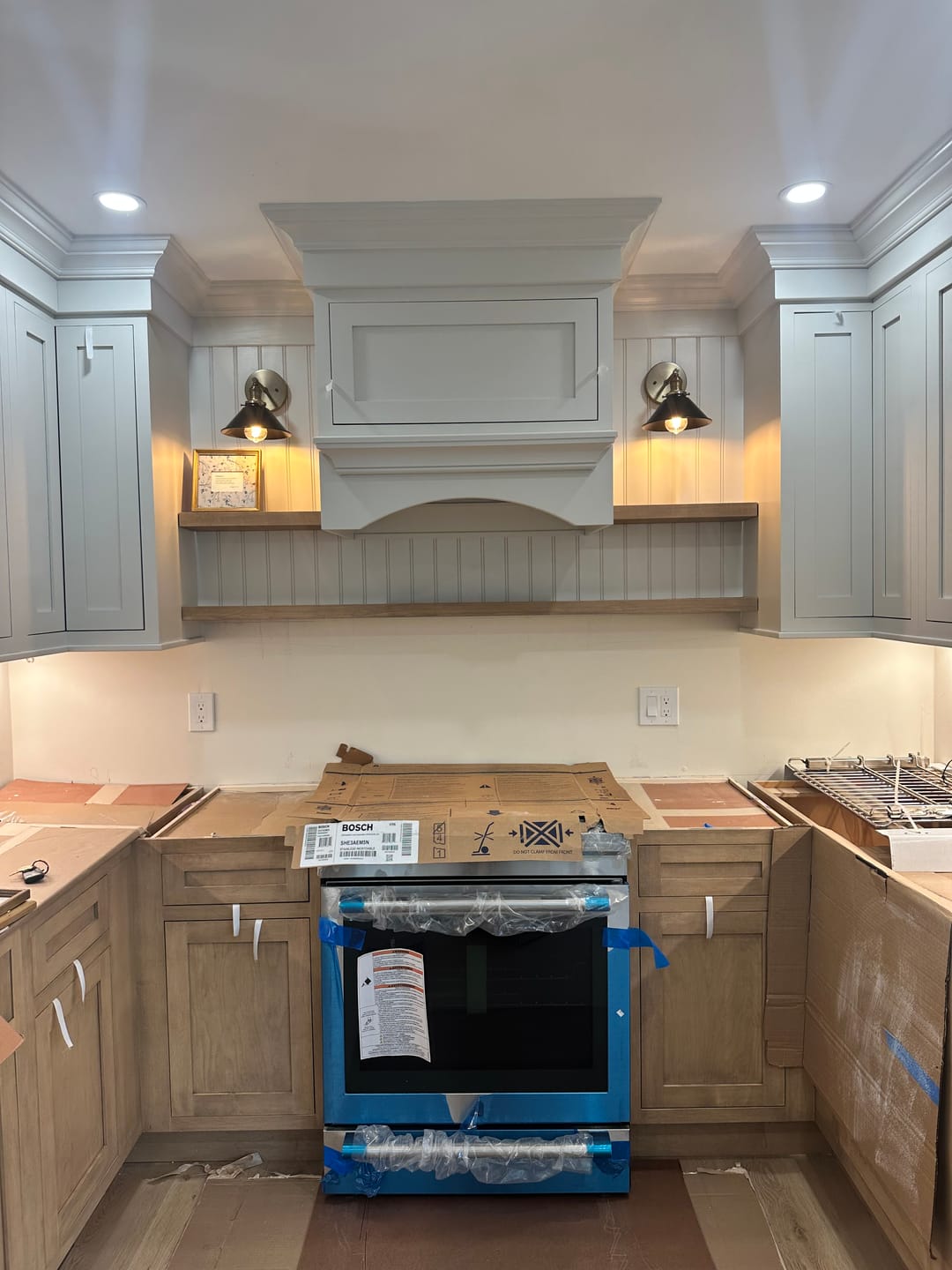 Customer photo review of Maple Floating Shelves