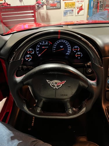Customer photo review of Genuine Carbon Fiber Steering Wheel For C5 Corvette 1997-2004