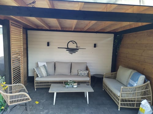 Customer photo review of Décoration murale en métal - Coucher du soleil (v04)