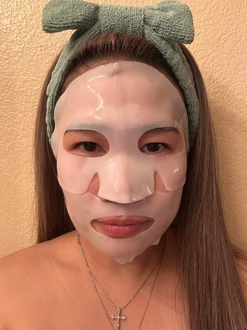 Customer photo review of Collagen Boosting Mask