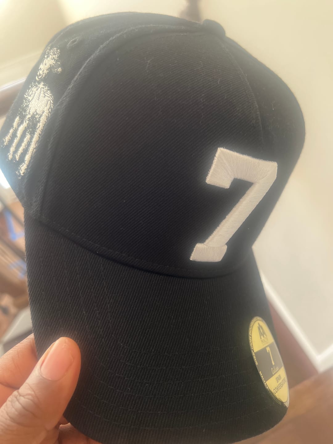 Customer photo review of ‘7’ Premium Wool Blend SnapBack - Black/White