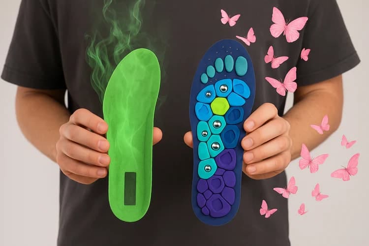 Customer photo review of OrthoShoes Magnetic Insoles