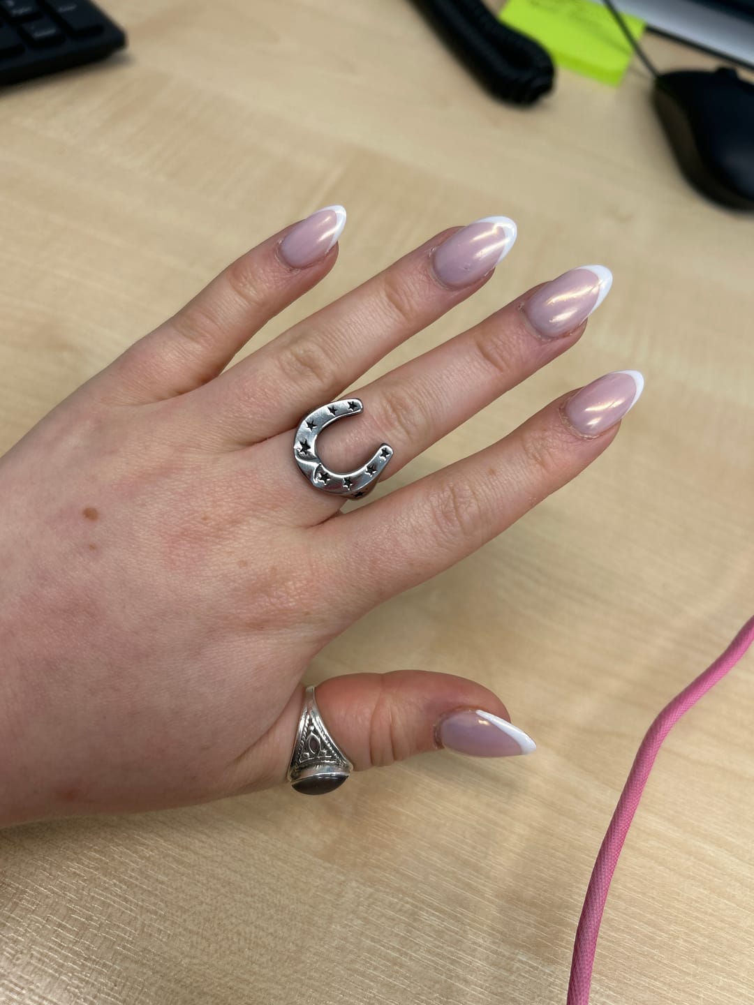 Customer photo review of Horse Shoe Ring