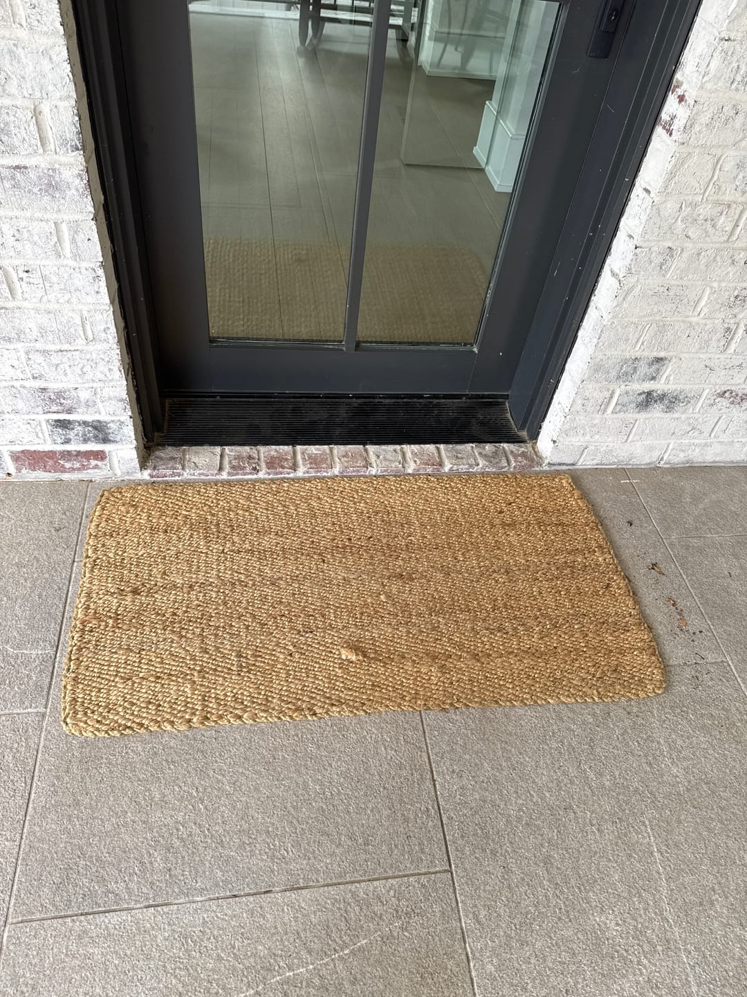 Customer photo review of Braided Jute Doormat in Basil