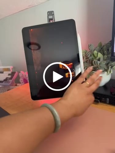 Customer video review of KUXIU X36 Pro MAX iPad Magnetic Charging Stand Aluminum Alloy Boom Arm Adjustable Tablet Stand