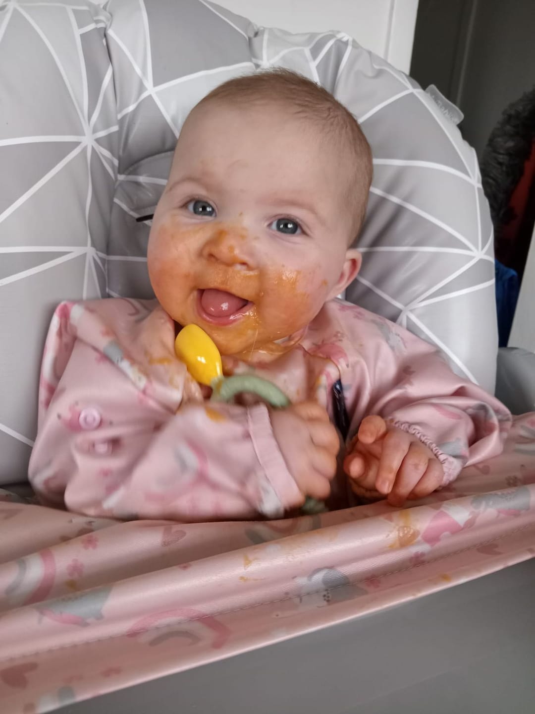 Customer photo review of zArchive Baby Weaning Spoons: 2 Pack Spoon & Dipper - Dippit™