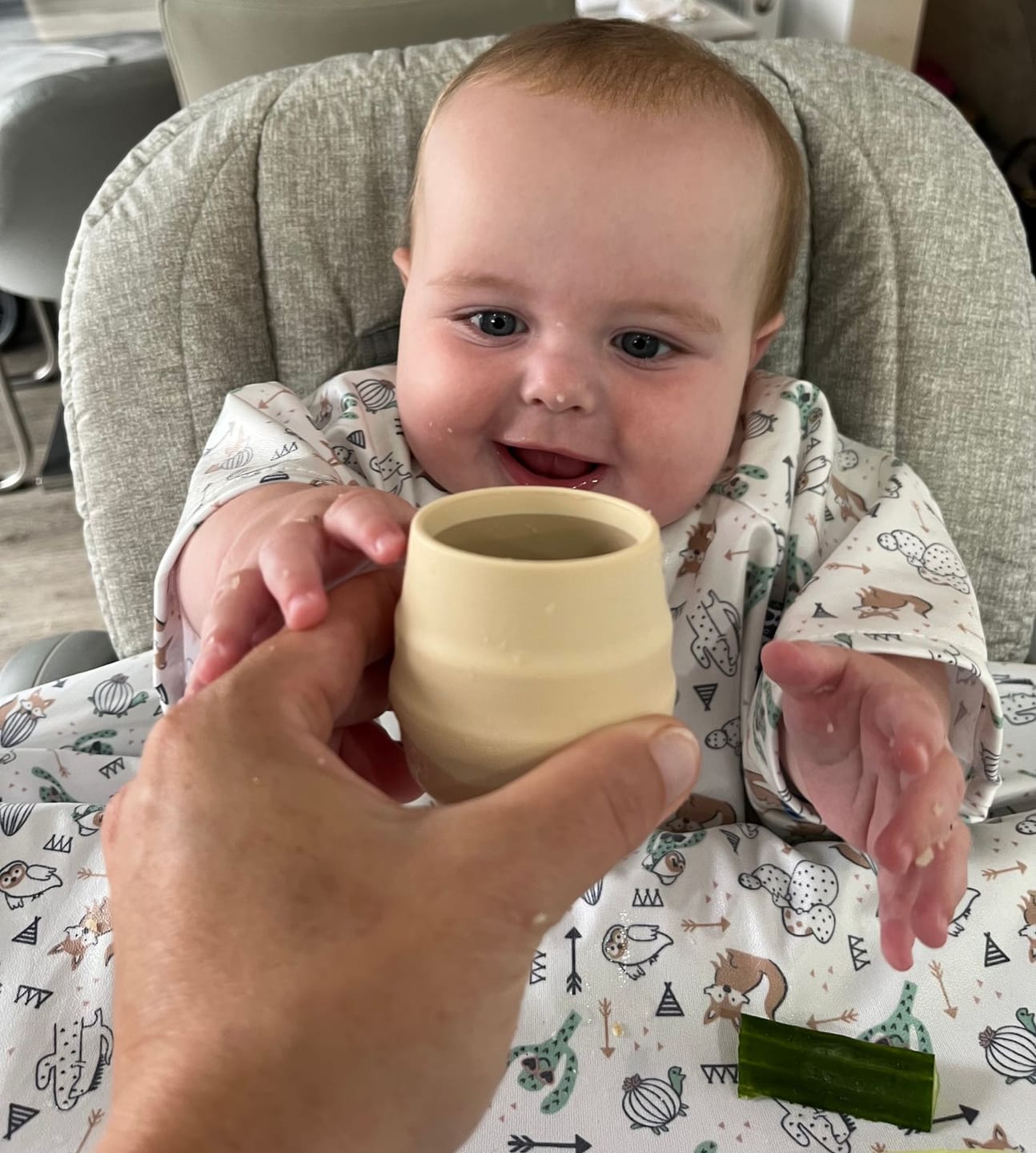 Customer photo review of Sippit™ Silicone Open Training Cup Two-pack