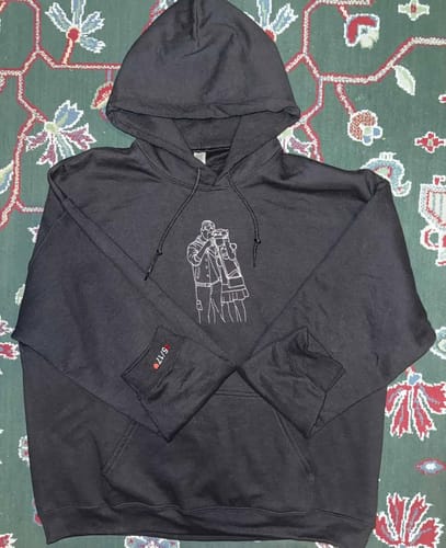Customer photo review of Soulmate Custom Embroidered Photo Hoodie