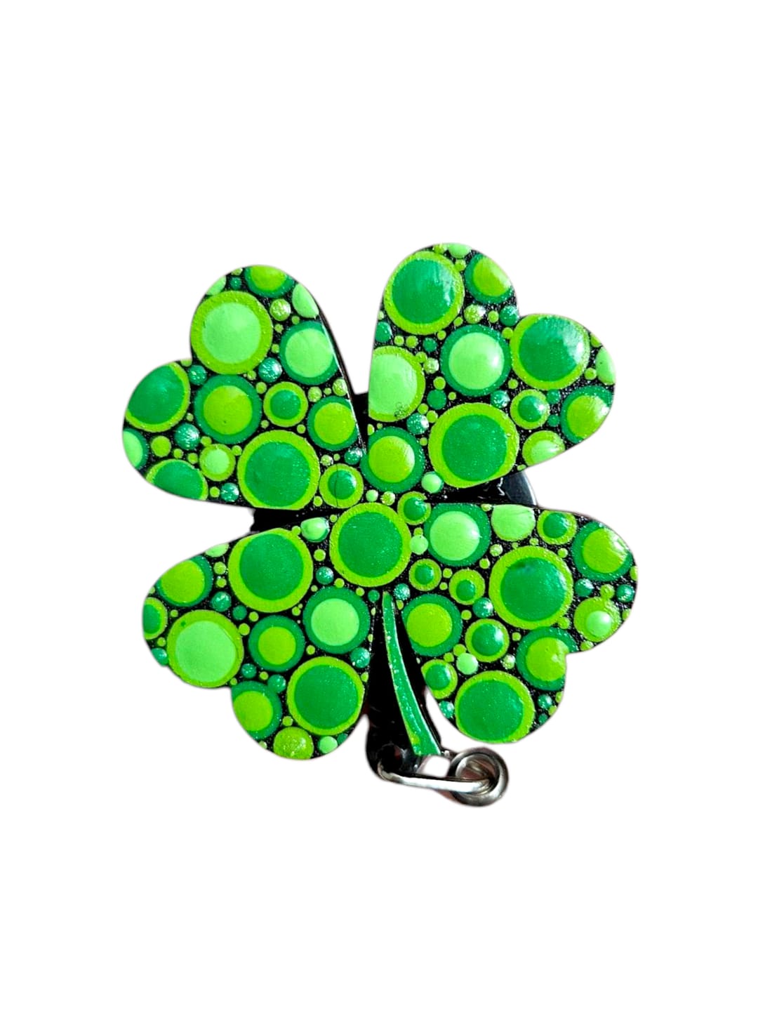 Customer photo review of Shamrock Unfinished Wood Craft Lucky Four Leaf Clover up to 46"  DIY