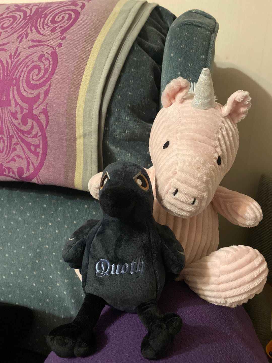 Customer photo review of Quoth the Raven Plushie