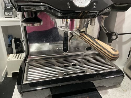 Customer photo review of Portafilter with a Double Spout for Espresso Machines