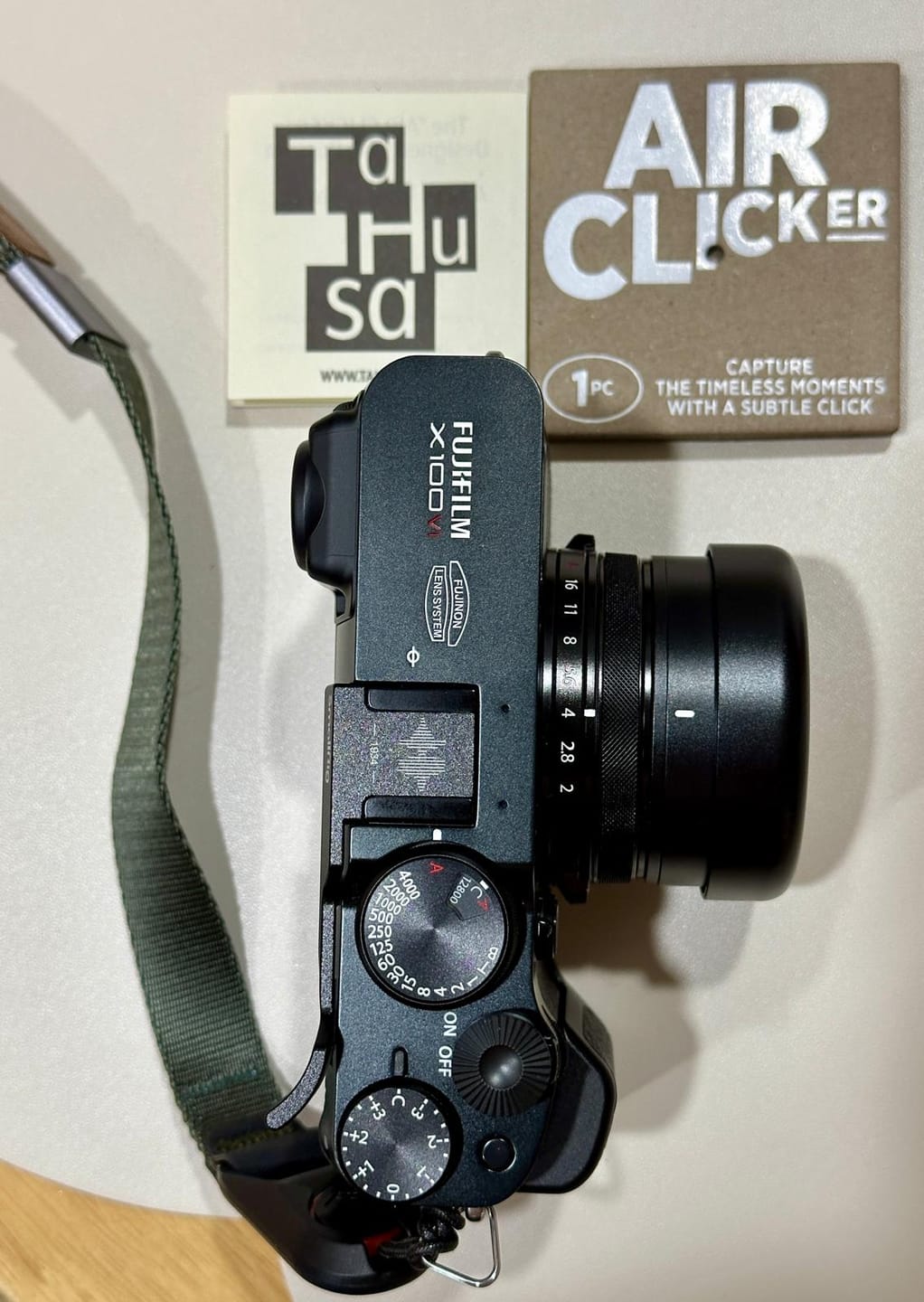 Customer photo review of Air Clicker – Soft Release Button (Titanium Black Matte)